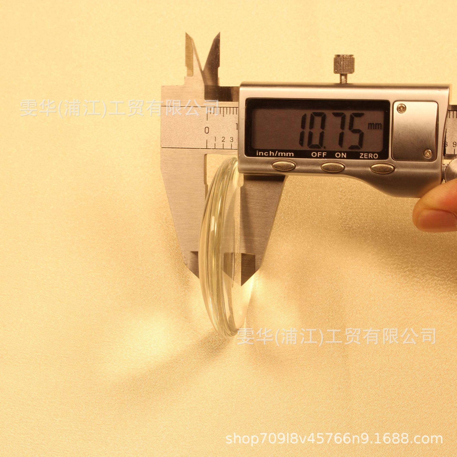 白水晶时光宝石玻璃贴片DIY圆形饰品配件水晶玻璃冰箱贴厂家直供