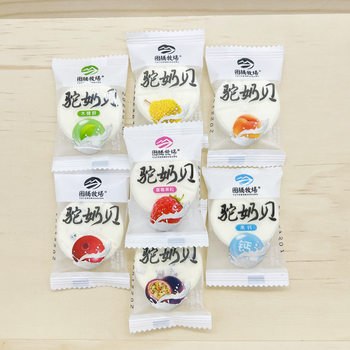 Totem ranch camel milk shell Inner Mongolia dried camel milk slices cranberry dairy products Children's casual snacks