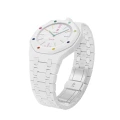 Pure white ceramic + ceramic strap (12 o'clock direction)