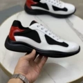 White and black patent leather