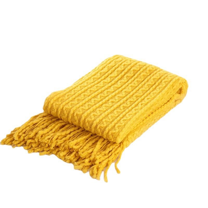 Sofa Blanket, Bed Flag, Bedside Blanket, Office Nap Blanket, Scandinavian Knitted Sofa Blanket Wholesale