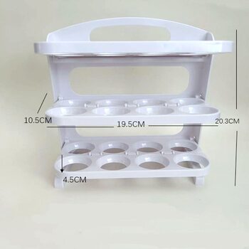 Cross-border factory direct folding egg box refrigerator side door rack kitchen special egg tray multi-layer anti-fall egg