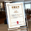 Glass Photo Frame A4 A5 Certificate Frame Graduation Display Wall Hanging Manufacturer Direct Sale Frame for Certificates Modern Minimalist