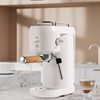 Coffee machine espresso coffee machine visual fully semi-automatic household milk bubble machine small grinder electric 110V US gauge