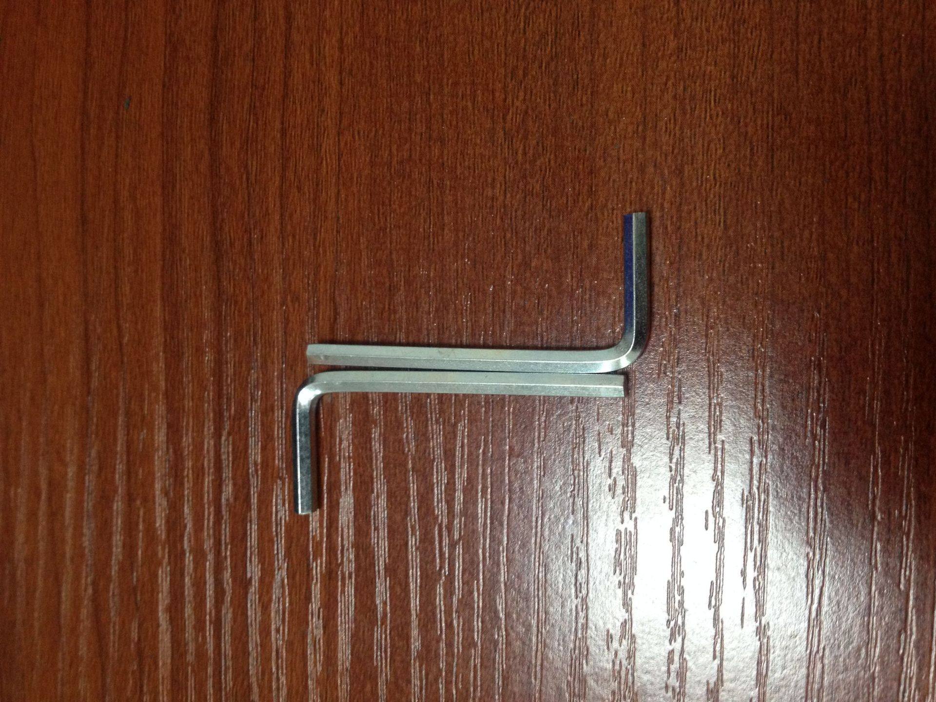 厂家产销家具电子螺丝适配中高碳钢加硬淬火L型内六扳手H3*19*57