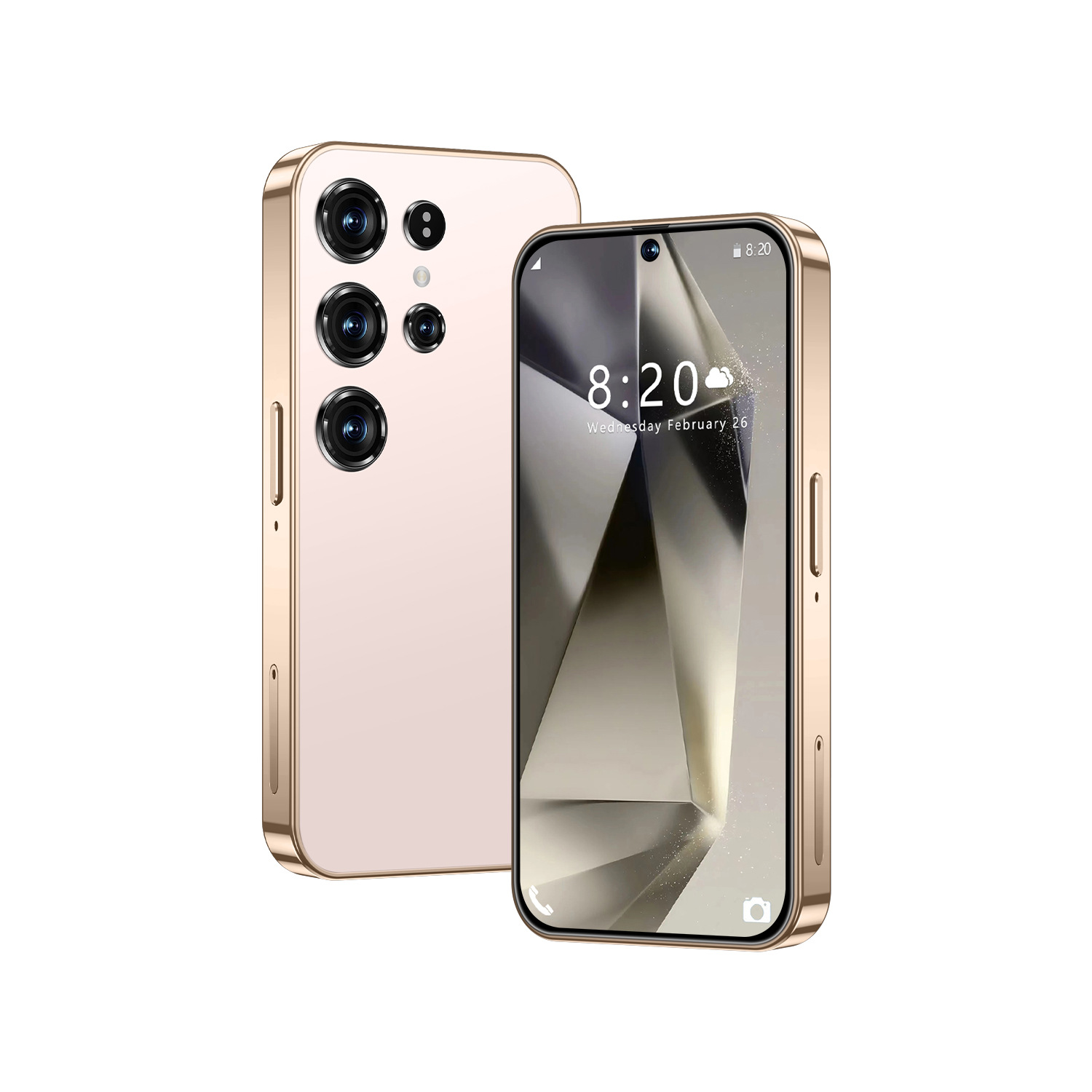 爆款跨境手机S24 Mini便携小手机4.0寸穿孔屏4+64GB外贸智能手机