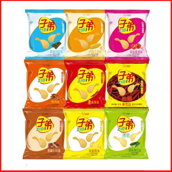 Zedi Potato Chips Original Cucumber Tomato Spicy Multi-flavor 30-35g/pack Whole Box 60 Packs Shelf Life 270 Days
