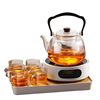 High Borosilicate Glass Beam Pot Electric Ceramic Stove Heating Simple Household Thickened Boiling Teapot High Temperature and Heat Resistant Teapot