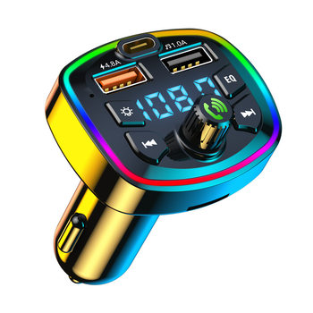Cross-border e-commerce factory direct car Bluetooth MP3 player hands-free call voice broadcast PD fast charge U disk