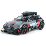 1:24RS6 модифицированная версия легкосплавной модели автомобиля, имитирующая звук и свет, спортивный автомобиль, легкосплавная модель, детская игрушка