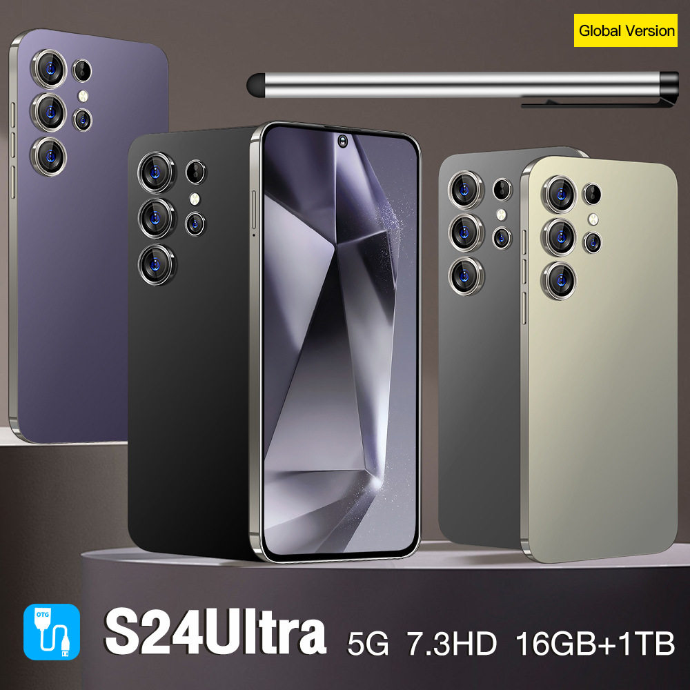 S24U трансграничный смарт-мобильный телефон для внешней торговли 5G Android 9.0 all-in-one с 7,3-дюймовым экраном высокой четкости 2 + 16G по низкой цене Изображение 1