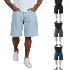 Unbranded 2025 Summer New American Retro Baggy Style Loose Five-Point Pants Denim Shorts for Teenagers