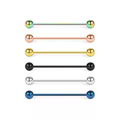 Cross-Border E-Commerce Direct Sales Aliexpress Wish Stainless Steel Industrial Barbell Long Rod Ear Bone Nail Piercing Earrings