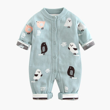 29.9 Double-Layer Thermal Class a Baby Jumpsuit Baby Jumpsuit Soft Baby Clothes Baby One-Piece Crawling Suit