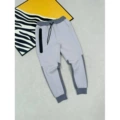 Charcoal gray and green gray sweatpants