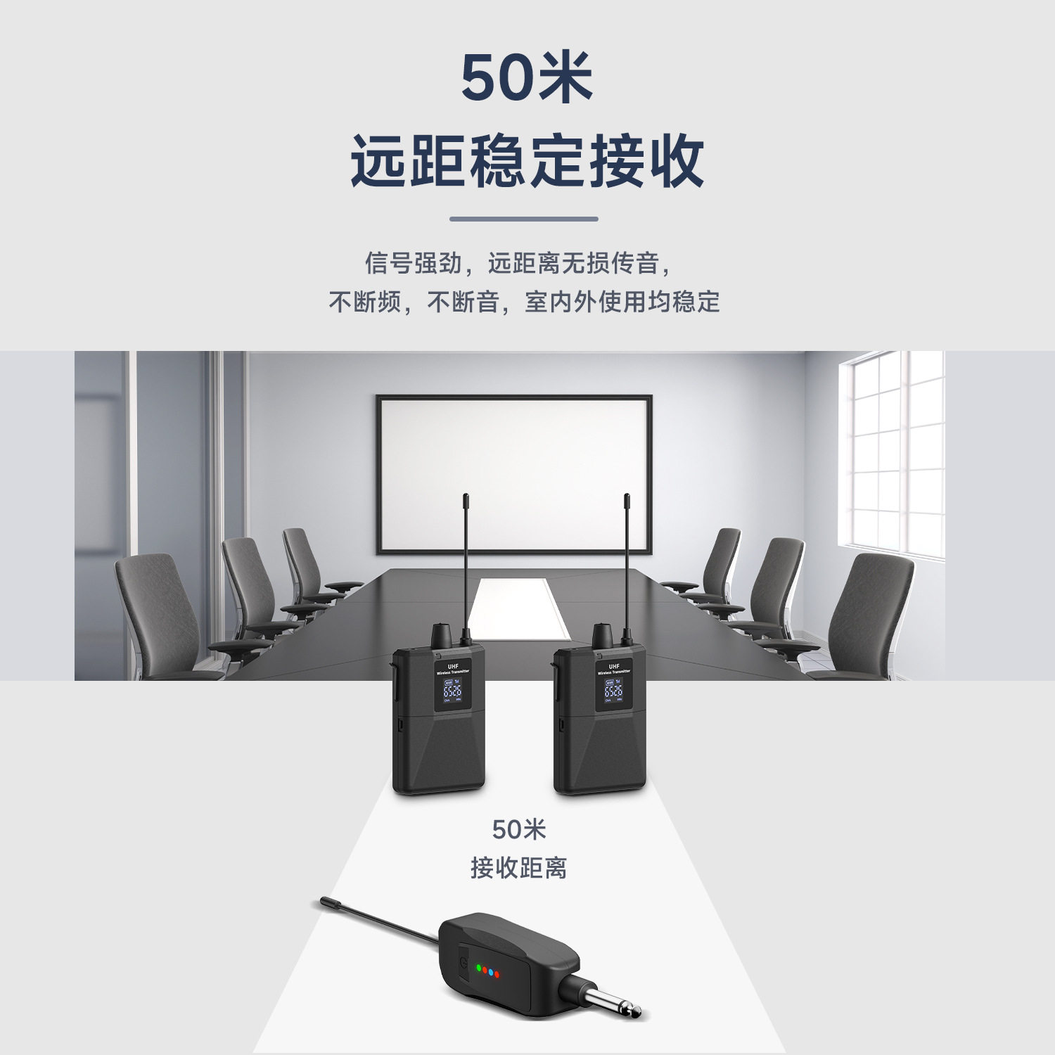 Wireless Lavalier Microphone, Universal Microphone for Classroom Lectures, Small Bee Bodypack Headset, Chest Microphone