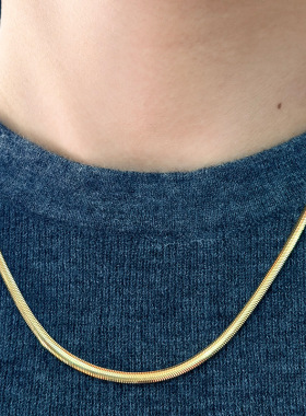 925纯银项链女毛衣链意大利蛇骨链高级感小众ins气质饰品