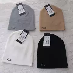 O@Kley Minimalist Logo Small Circle Embroidery Logo Ski Hat Knitted Hat Cold Hat Wool Hat Men and Women Trendy