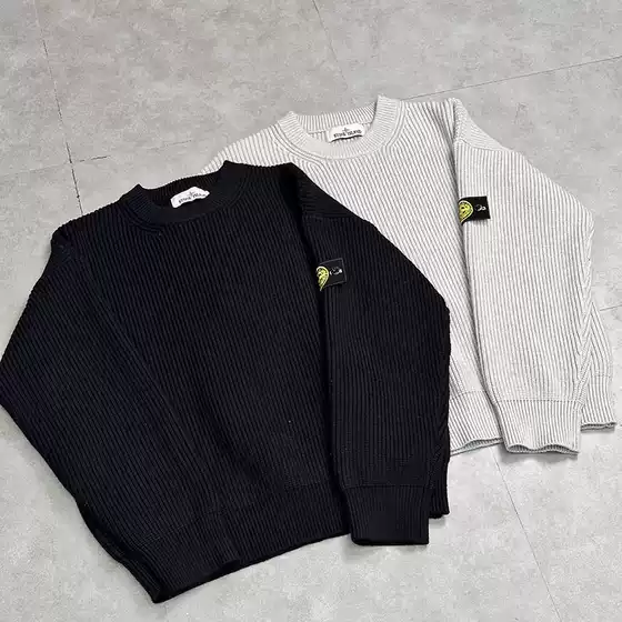 Cross-Border Ston Stone European and American Trendy Brand Basic Compass Armband Round Neck Pullover Knitted Men's and Women's Couple Sweaters