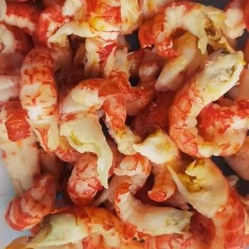 Factory Direct Sales Crayfish Kernels with Yellow Fresh Frozen Semi-Finished Products Commercial Catering Lobster Tail Shelled Burger Pizza