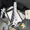 Playing card white ribbon