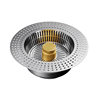 Stainless Steel Kitchen Water Bounce Core Leakage Plug Filter Drain Laundry Sink Vegetable Basin Basket Filter