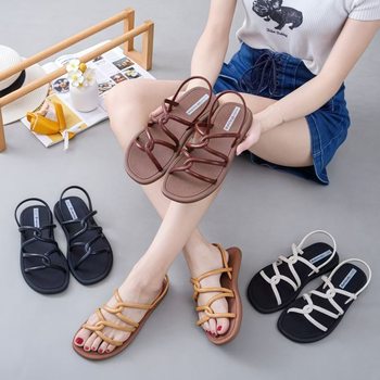 Roman Strap Sandals for Women's Outer Wear Summer Women's Outer Wear 2023 New Open-Toe Internet Celebrity Super Hot Thick-Soled Sandals