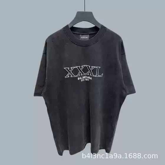 [Ready Stock and Shipped in Seconds] Correct High Version Paris B Family 24S Classic Series Collection Loose Men's and Women's T-Shirts