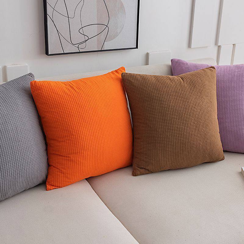 Simple Pillow, Living Room Color Sofa Cushion, Bedside Pillow, Office Lunch Break Waist Pillow, Internet Celebrity Pillowcase, Removable and Washable Factory