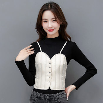 2025 Autumn and Winter down Vest Lightweight Inner Wear Winter Style White Duck down Vest Korean Style Slim Fit Base Layer down Jacket