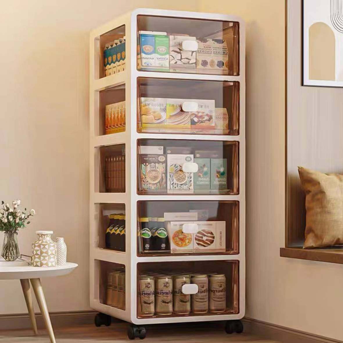 Drawer Type Storage Cabinet Multi-layer Children's Toy Snacks Household Storage Cabinet Storage Box Living Room Large Storage Cabinet