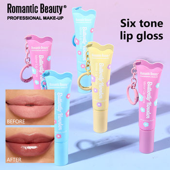 Rmt Cross-Border Exclusive Hot-Selling Tinted Lip Glaze Moisturizing Lip Oil Mirror-Like Glossy Lip Gloss with Hook Lip Makeup