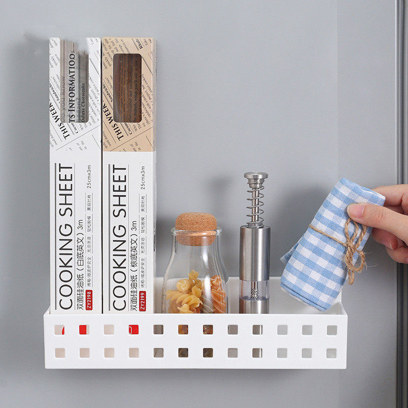 Factory Direct Supply 6359 Magnetic Absorption Rack Wall-Mounted Microwave Oven Magnetic Storage Rack Organizer Basket Spice Organizer Box