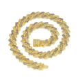 Small flip cover gold half blue diamond