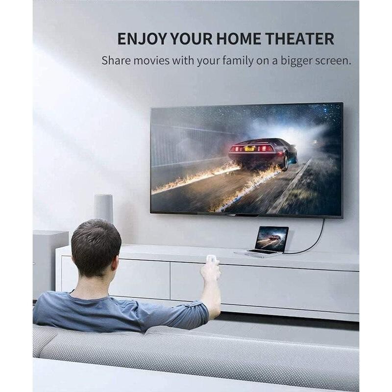 8K HDMI Adapter Cable Usb2.1 High Speed Video Cable Ps5 Ps4 Xbox Roku Tv Hdtv Cable