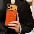 Lychee pattern double card orange