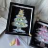 Christmas New Christmas Tree Gravel Crystal Photo Frame DIY Material Package Creative Decorative Painting Ornaments Christmas Gift