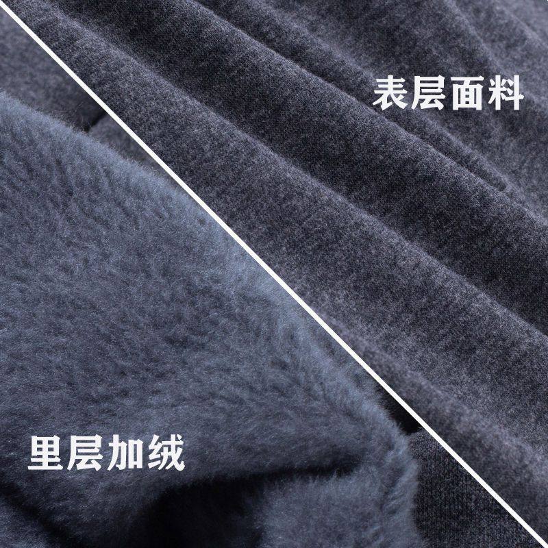 New Men's fleece-lined boxer shorts autumn and winter thickened thermal underwear lengthened mid-waist cold-proof boxer shorts