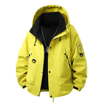 New Style Spring and Autumn Hooded Jacket Outdoor Sports Trendy Unisex Couple Functional Workwear Jacket