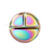 temu cross-border direct selling 304 stainless steel three-compartment plate student plate fruit disc fat reduction plate can be customized