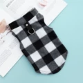 Fleece Vest Black and White