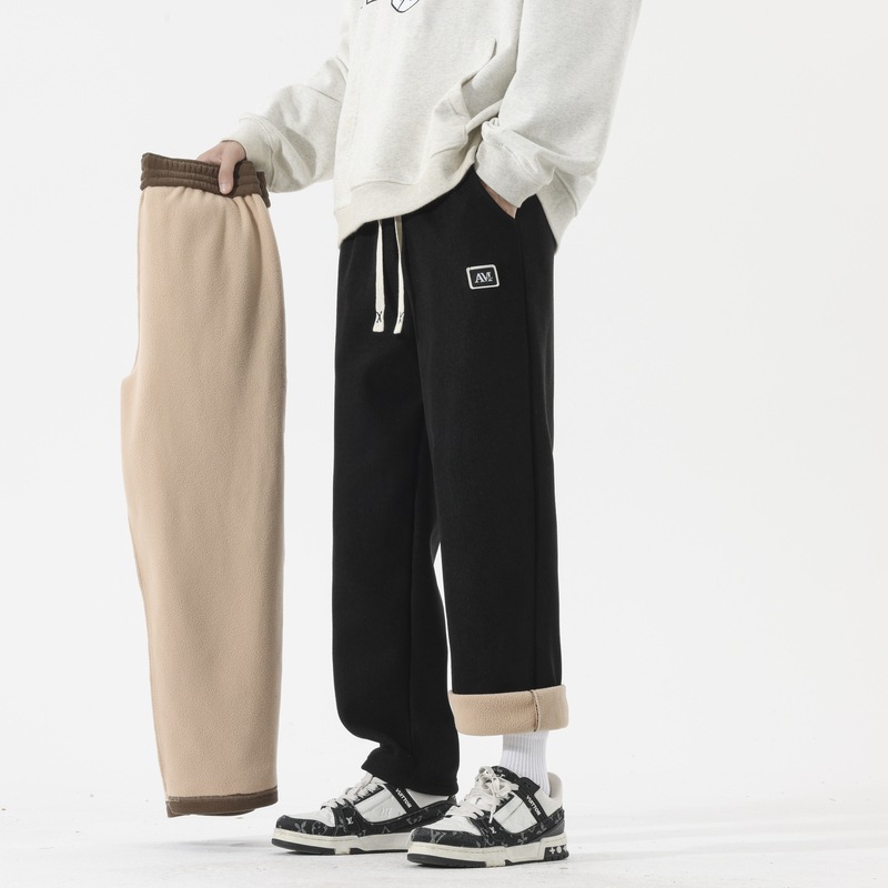 Quần Nam Chất Liệu Vải Bông Dày Ấm Hàng Mùa Xuân Thu Đông