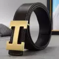 Brown gold buckle