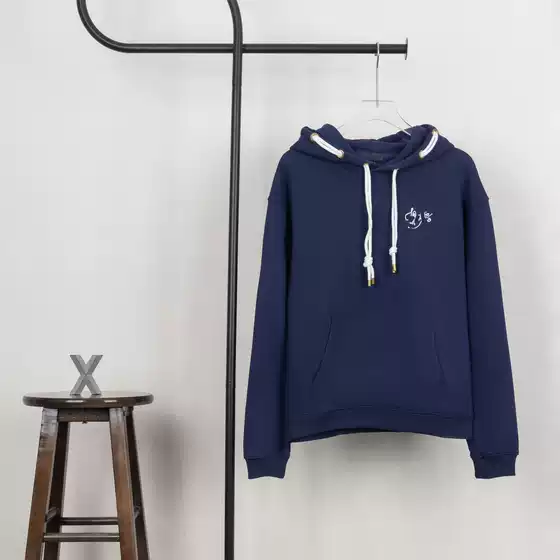 Correct Version Donkey Home 25FW Fall and Winter New Nautical Collection Double Rope Knot Embroidered Hooded Sweatshirt Amazon Cross Border