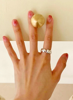 爱心形古罗珠宝925纯银简约女士