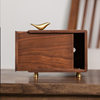 Black Walnut Tissue Box Living Room Coffee Table Tissue Box Napkin Box Storage Box Solid Wood Tissue Box Light Luxury Style
