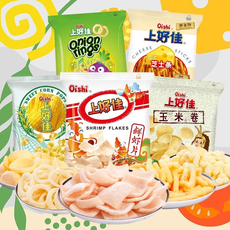 Shanghaojia Fresh Shrimp Chips Potato Chips Whole Case Shrimp Crispy Pop Bulk Wholesale Snack Gift Bag Net Celebrity Leisure Snack