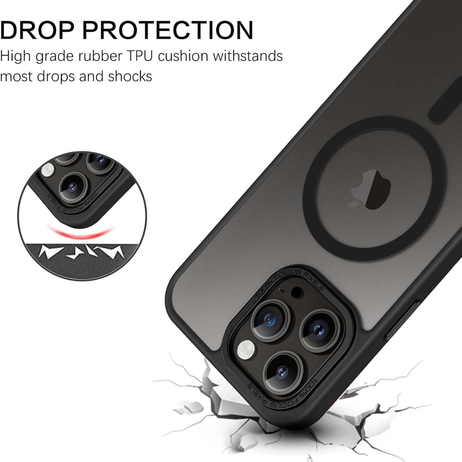 New Suitable for Apple 15 Magnetic Suction Phone Case iPhone14 Skin-feeling Oil Spray 16 Frosted Case Drop-proof 11 Protective Case