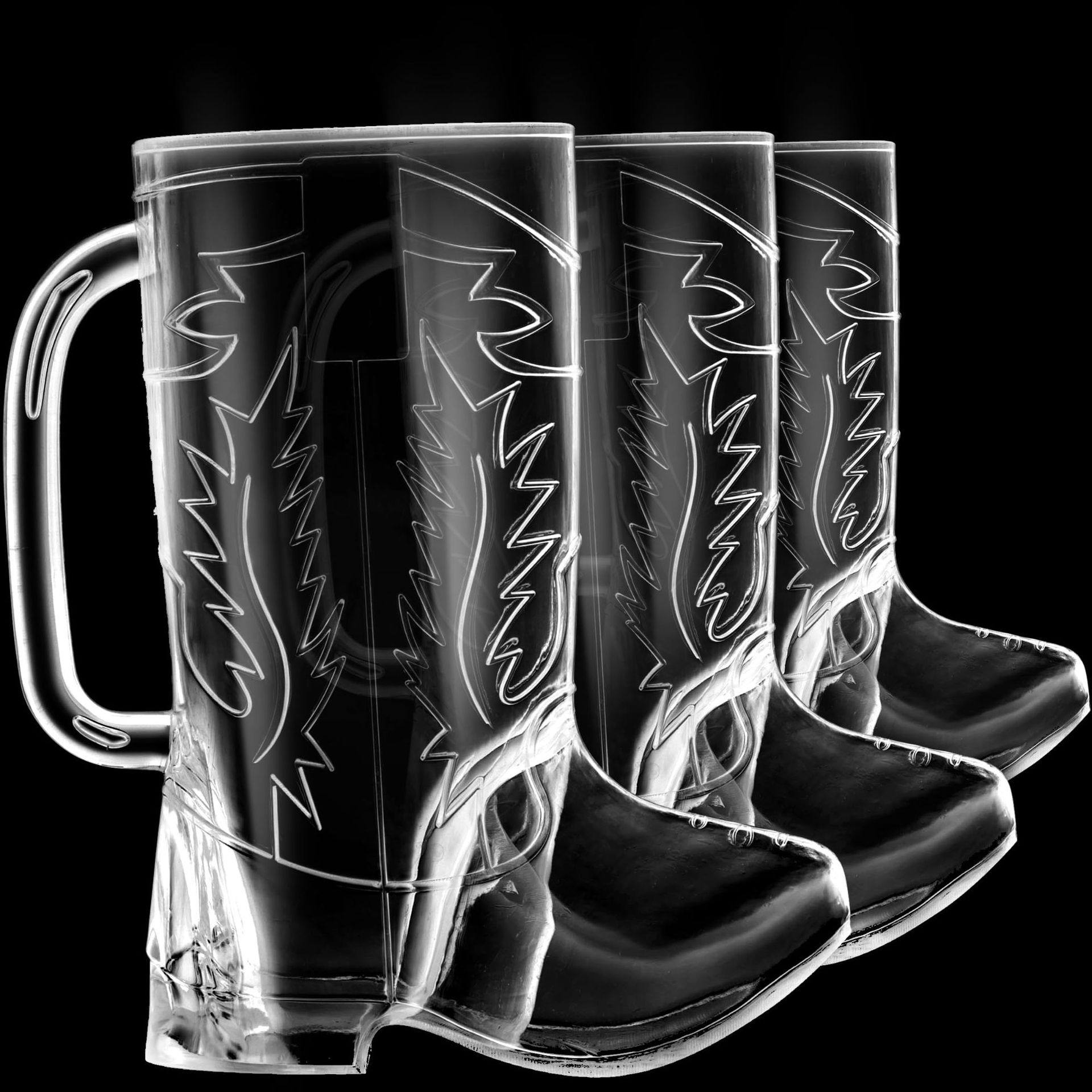 Customized Boot Cup Creative Boot Cup Beer Cup Handle Denim Cup Embossed Plastic Wine Cup Spirit Cup 17O