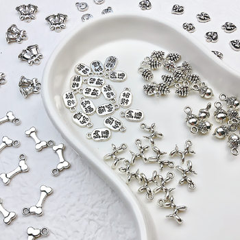 Cute Japanese y2k Girl Sweet Cool Wind Pendant Lucky Pine Cones Love Smiling Face DIY Handmade Beaded Material